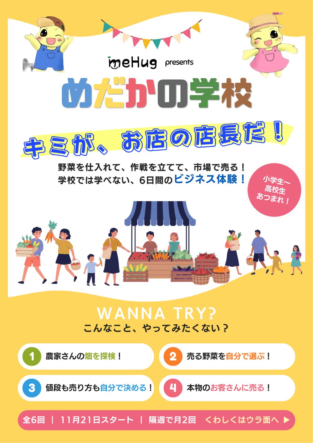 めだかの学校 チラシ（おもて）